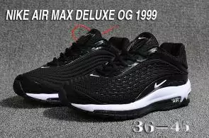 nike air max og deluxe 2018 running chaussures noir blanc